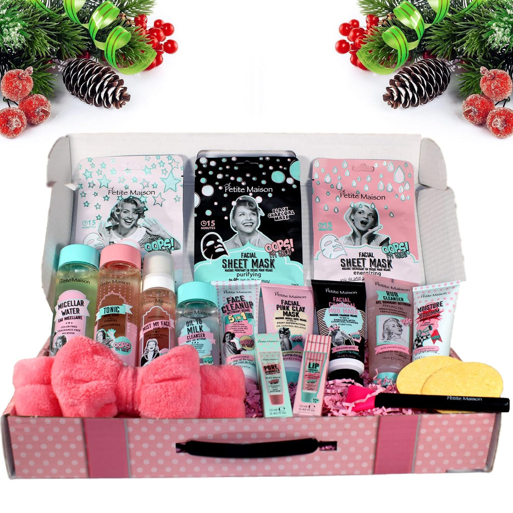 Gift Box for Women - Care Package With Spa Skin Care Sets for Mom, Her, Sister, Aunt, Friends - Unique Birthday, Christmas, Wedding Basket