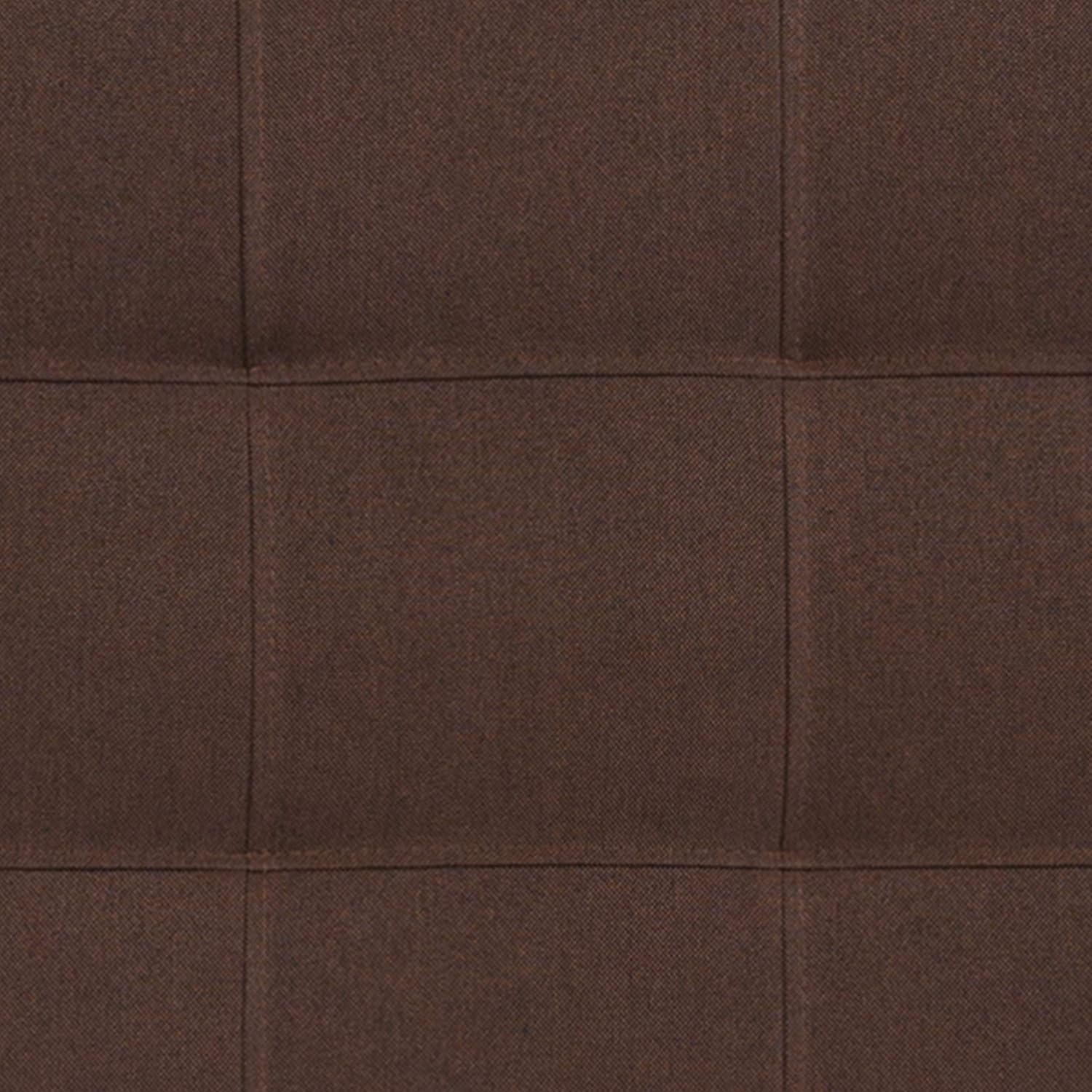 Flash Furniture Bedford Tufted Upholstered King Size Headboard in Dark Brown Fabric