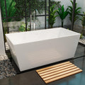 DreamLine Allure 59 inch L x 29 1/2 inch W x 22 7/8 inch H Freestanding Acrylic Bathtub with Oil Rubbed Bronze Drain