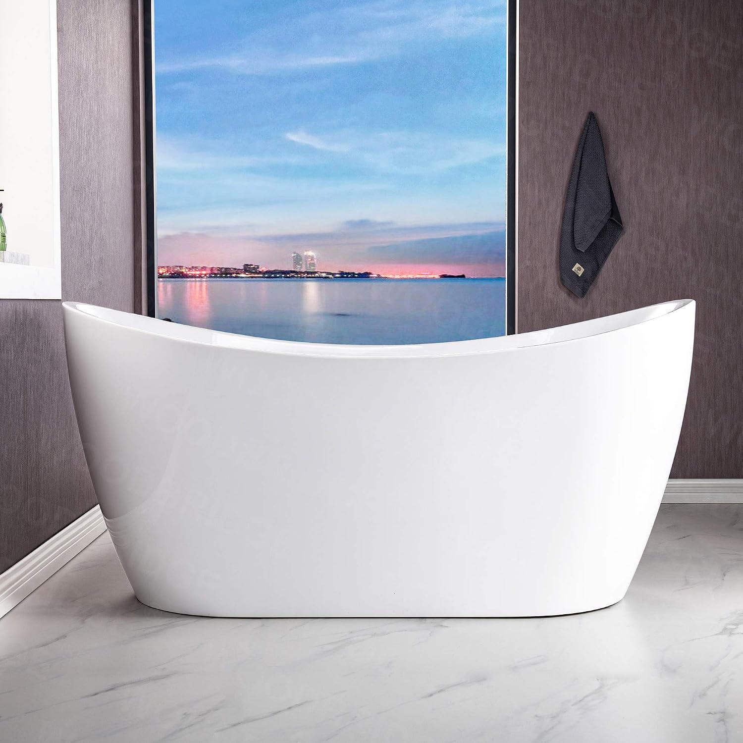 WOODBRIDGE BTA1515-ORB-Drain-&O Bathtub, Oil-Rubbed Bronze