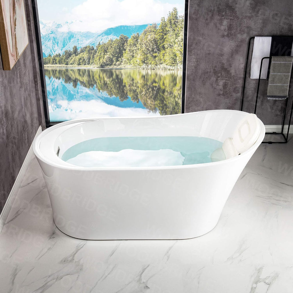 WOODBRIDGE B0084-C-Drain&O Bathtub, Chrome