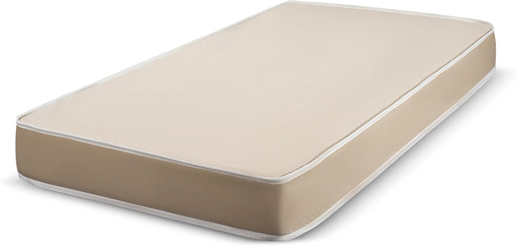 Fabric Mattress with 4- Inch Foam for RV, Cot, Folding, Guest & Day Bed (Twin XL, 4 Inch)
