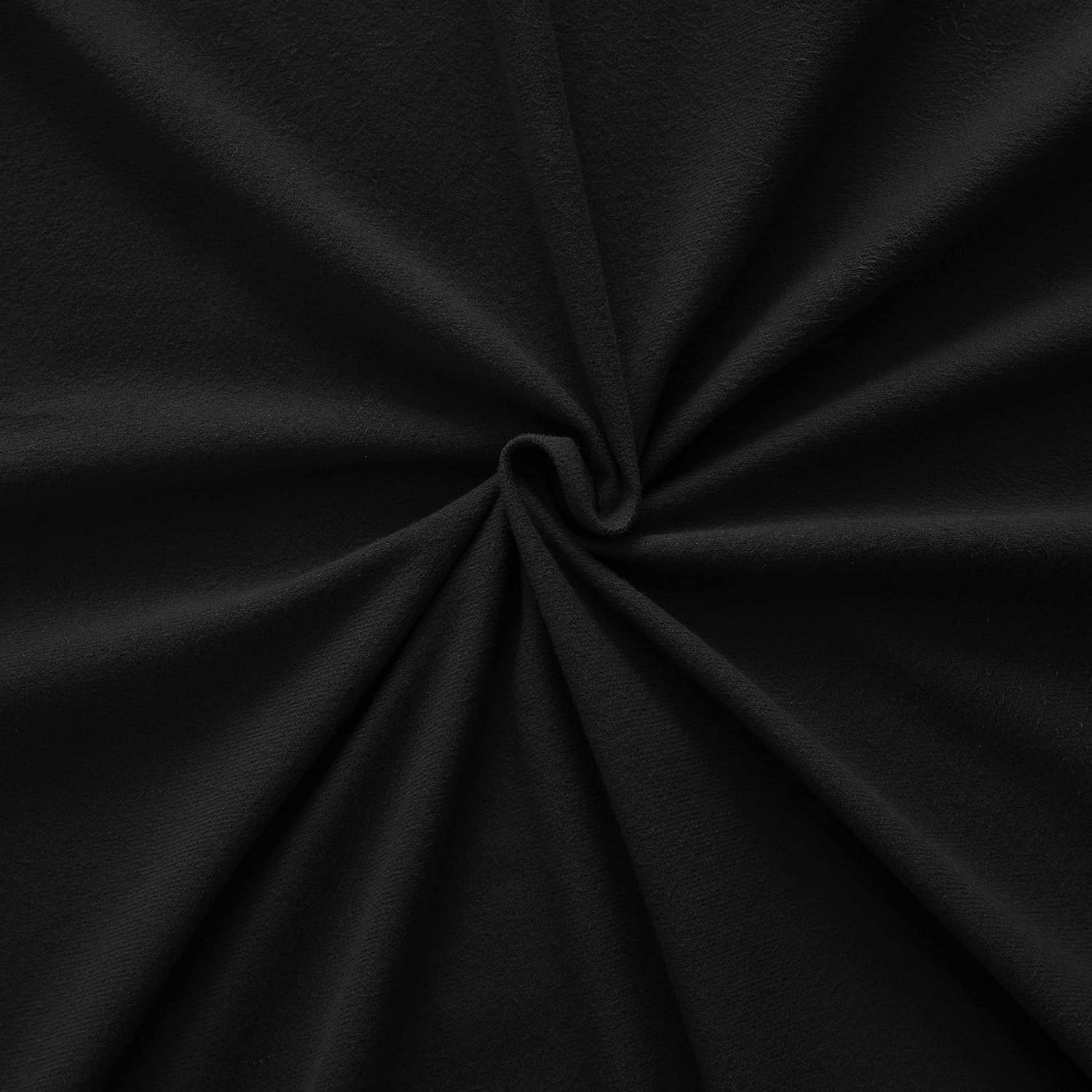 Flannel Sheets Warm and Cozy Deep Pocket Breathable All Season Bedding Set with Fitted, Flat and Pillowcases, Queen, Black, (Pack of 6)