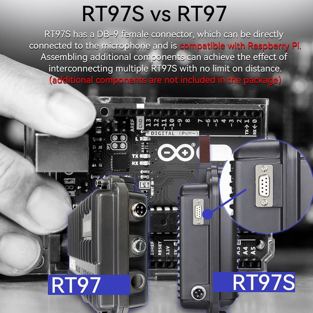 Retevis RT97S Customizable Repeater, RT97 Upgraded Version, Radio Repeater, Full Duplex Analog Repeater, Compatible with Raspberry Pi, High Power, for Remote Area, Emergency Rescue(1 Pack)