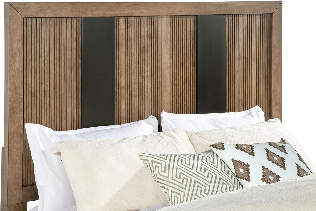 Coaster Home Furnishings Terrace Transitional 5-Piece Bedroom Set Eastern King Size Storage Panel Bed Frame 58-inch Headboard Ash Brown 224900KE-S5