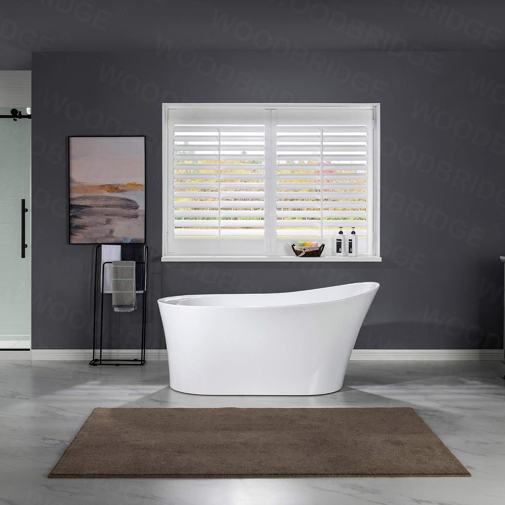 WOODBRIDGE B0084-C-Drain&O Bathtub, Chrome