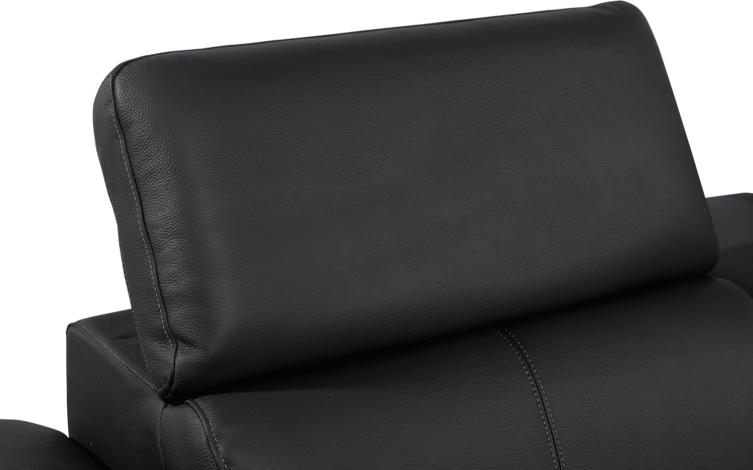 BlackJack Furniture Antonio 8 Piece U Shaped Power Reclining Sectional Sofa, Modular Couch with Top Grain Italian Leather, 4 Electric Recliners, USB & Wireless Chargers, Storage Console, Black