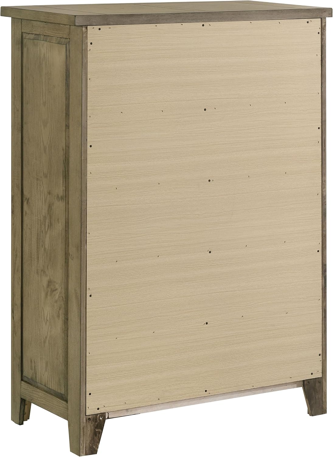 Coaster Home Furnishings - Hazlewood - Wood - 5-Piece Bedroom Set with Rustic Style, Slatted Headboard and Metallic Accent - Bedroom - Eastern King Size - Vineyard Oak - 207531KE-S5