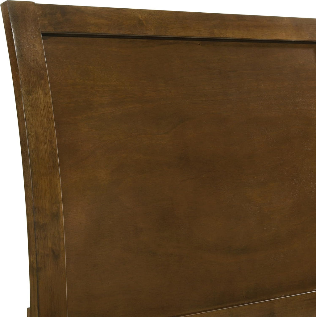 New Classic Furniture Ballard 5-Piece Wood King Bedroom Set with 2-Nightstands, Walnut Brown