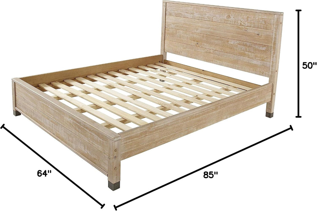 Camaflexi Baja Platform Bed, Full Size, Brown