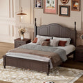 Harper & Bright Designs Platform Bed Frame Full Size with Headboard and Footboard, Mid Century Modern Wood Bed Frame with Underbed Storage for Kids Teens Adults, Classic Vintage Design, Dark Walnut