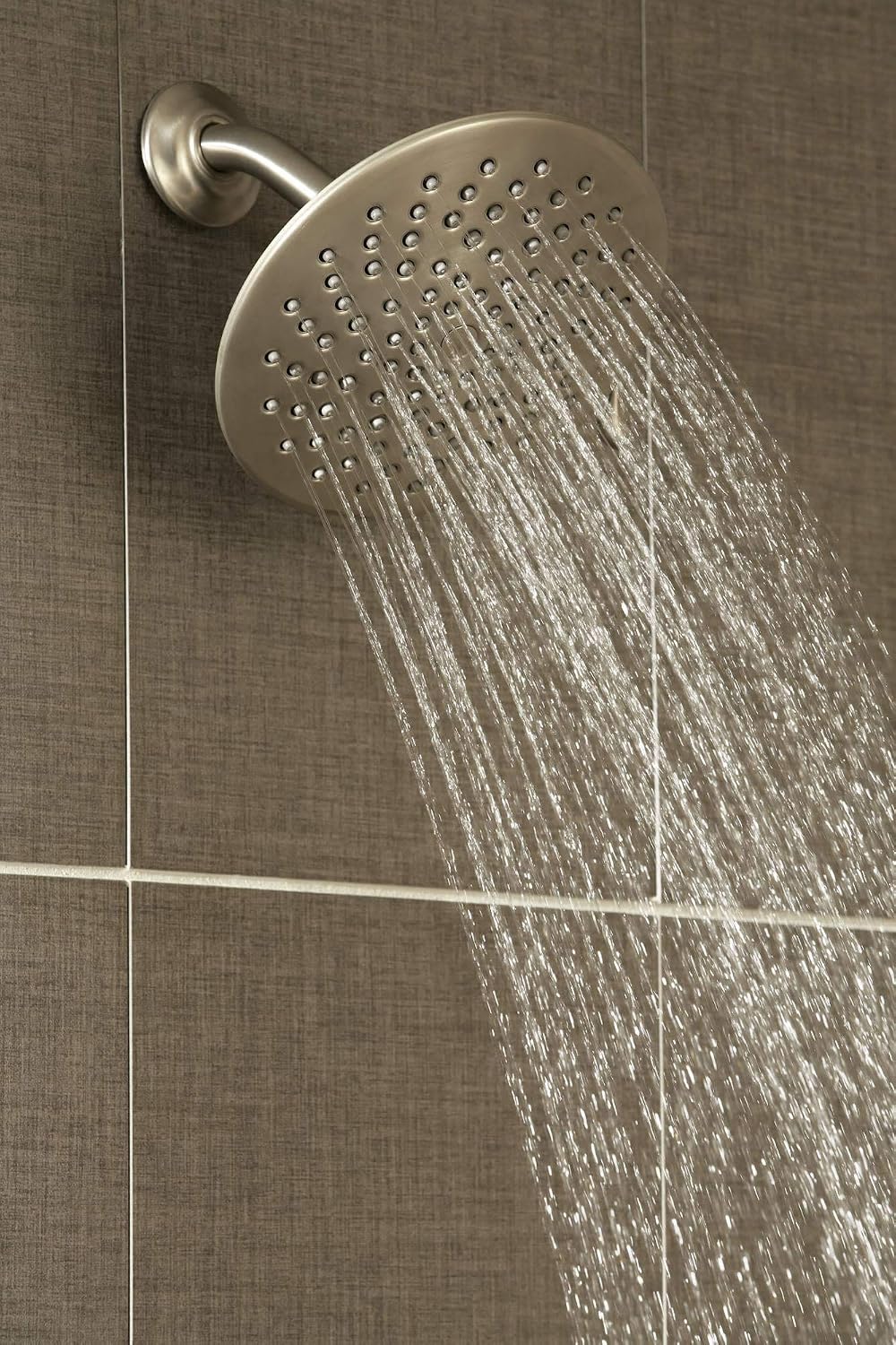 Moen Velocity Eco-Performance Brushed Gold Two-Function Rainshower 8-Inch Shower Head with Immersion Technology, S6320EPBG