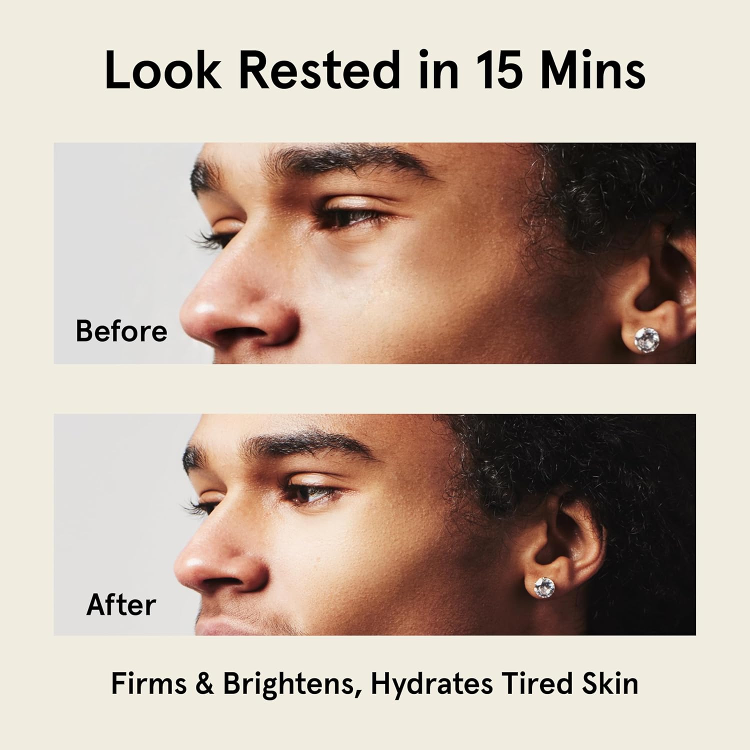 JAXON LANE BRO MASK Under Eye Patches for Men - Cooling Eye Patches for Dark Circles and Puffiness with Caffeine, Niacinamide, Hyaluronic Acid (4 x 6 Pairs)