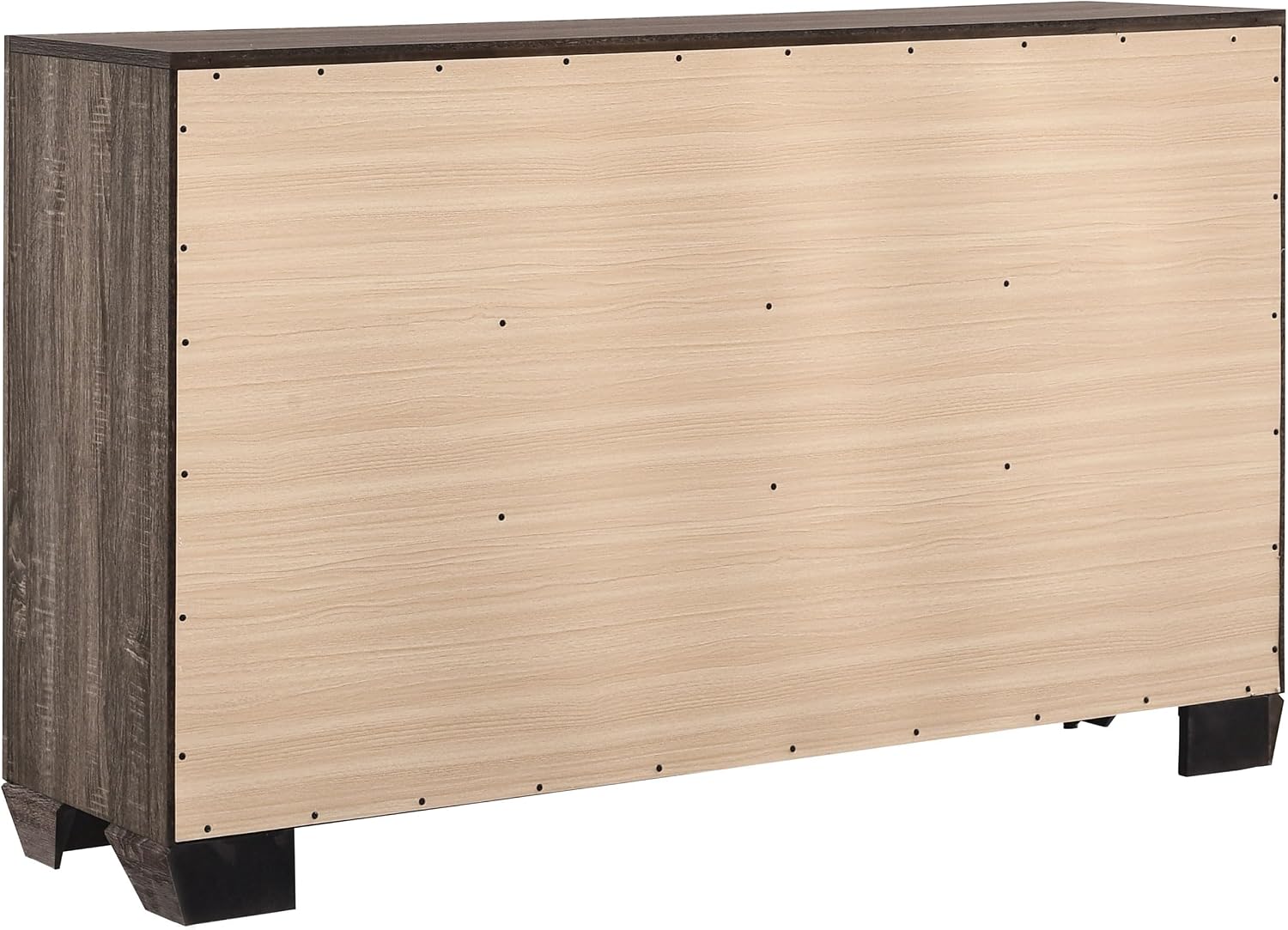 Coaster Home Furnishings Kauffman Transitional 5-Piece Bedroom Set Queen Size Storage Panel Bed Frame 54-inch Headboard Washed Taupe 204190Q-S5