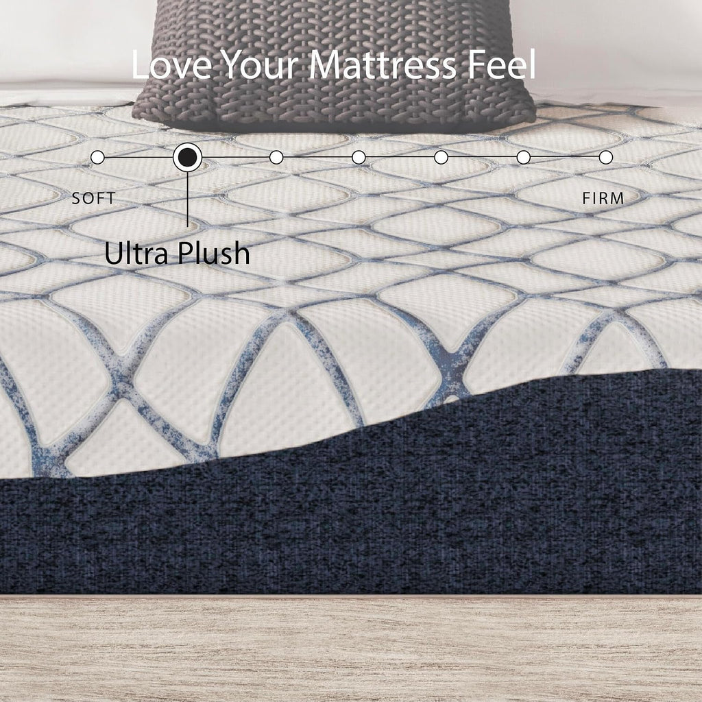 Signature Design by Ashley 12 Inch Chime Elite 2.0 Plush Green Tea Memory Foam Mattress for Cool Sleep and Pressure Relief, Twin, Fiberglass-Free, Mattress In A Box