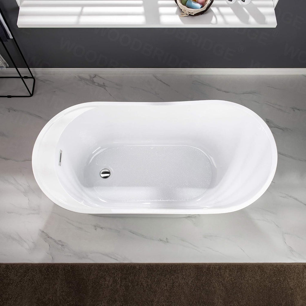 WOODBRIDGE B0084-C-Drain&O Bathtub, Chrome