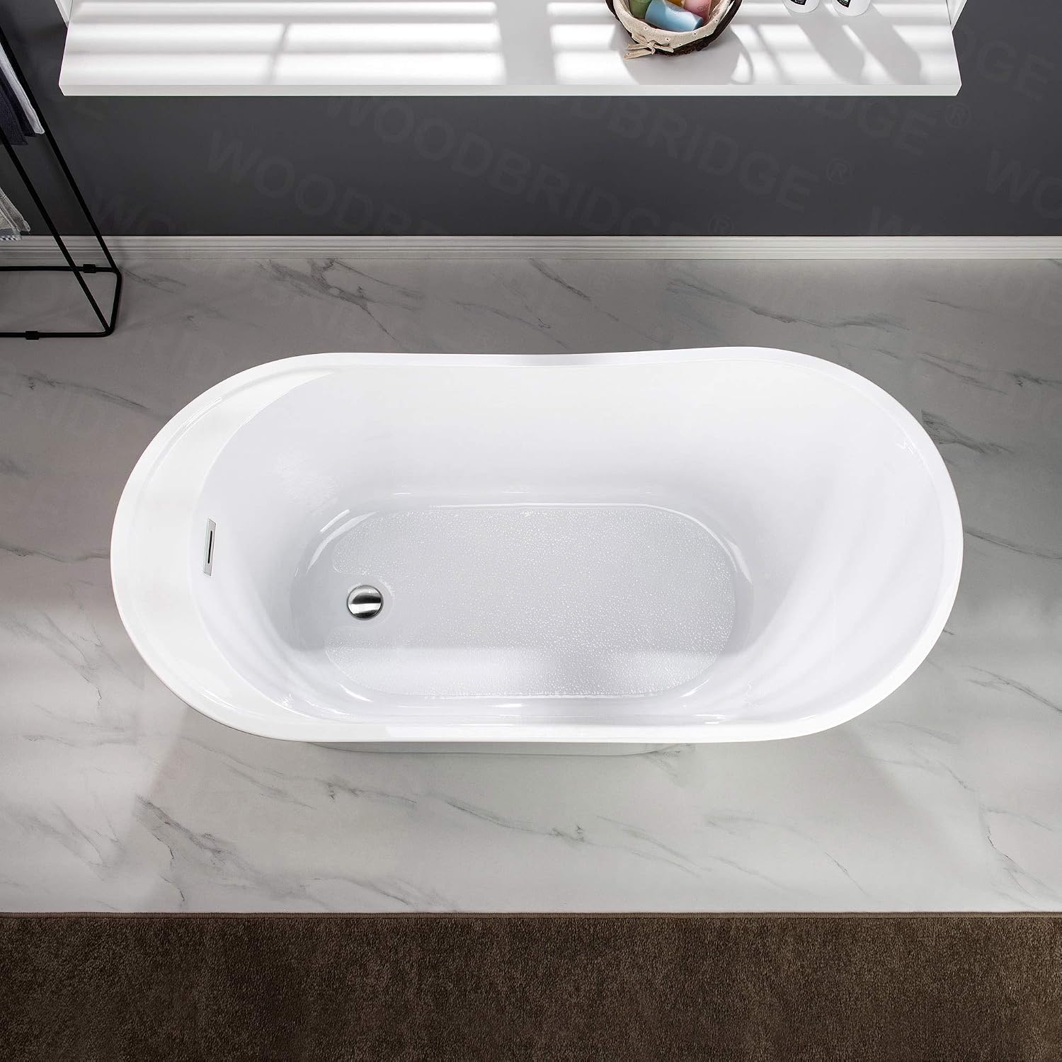 WOODBRIDGE B0084-C-Drain&O Bathtub, Chrome