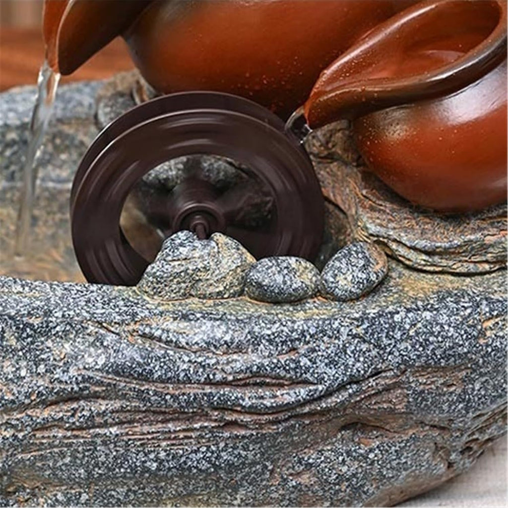 Tabletop Fountain Desk Fountain Minimalist Water Display with Circulating Water Features for Natural Feng Shui Effect
