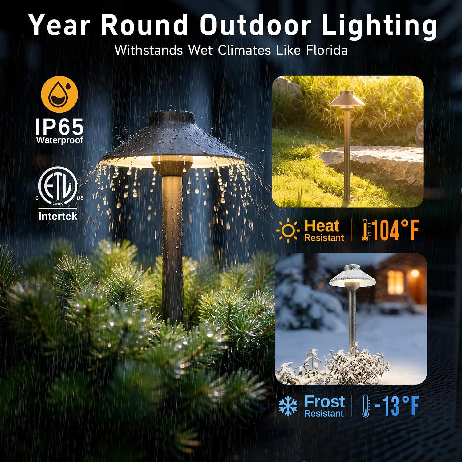 Gardenreet Outdoor Brass Pathway Lights, Warm & Neutral White Adjustable Low Voltage Landscape Path Lighting, 12v Walkway Light LED Waterproof, Bronze for Outside Garden Yard with G4 Bulb (4 Pack)