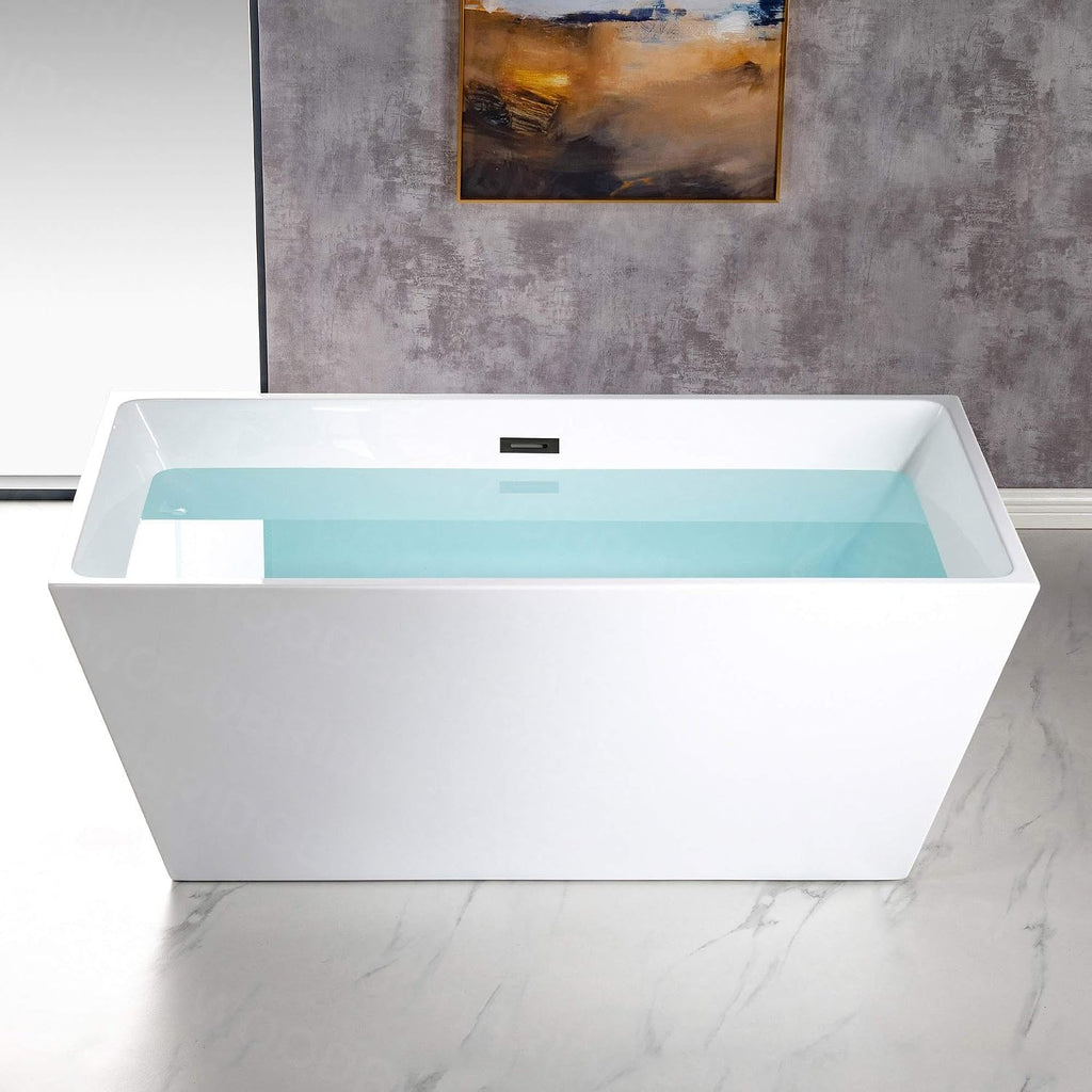 WOODBRIDGE B1412-MB-Drain &O Bathtub, WHITE