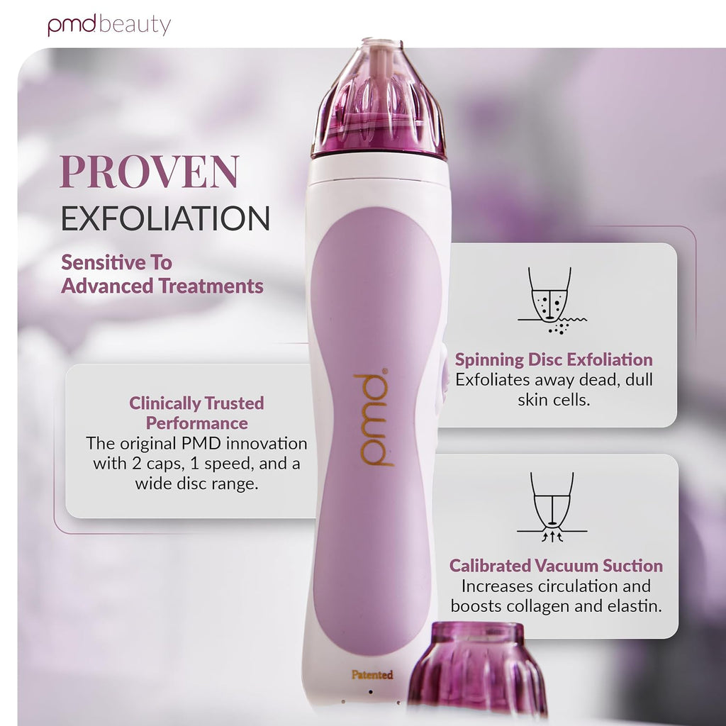 PMD Beauty Personal Microderm Classic - At-Home Use, Facial Exfoliator Tool, Microdermabrasion Machine Kit for Face and Body Skincare