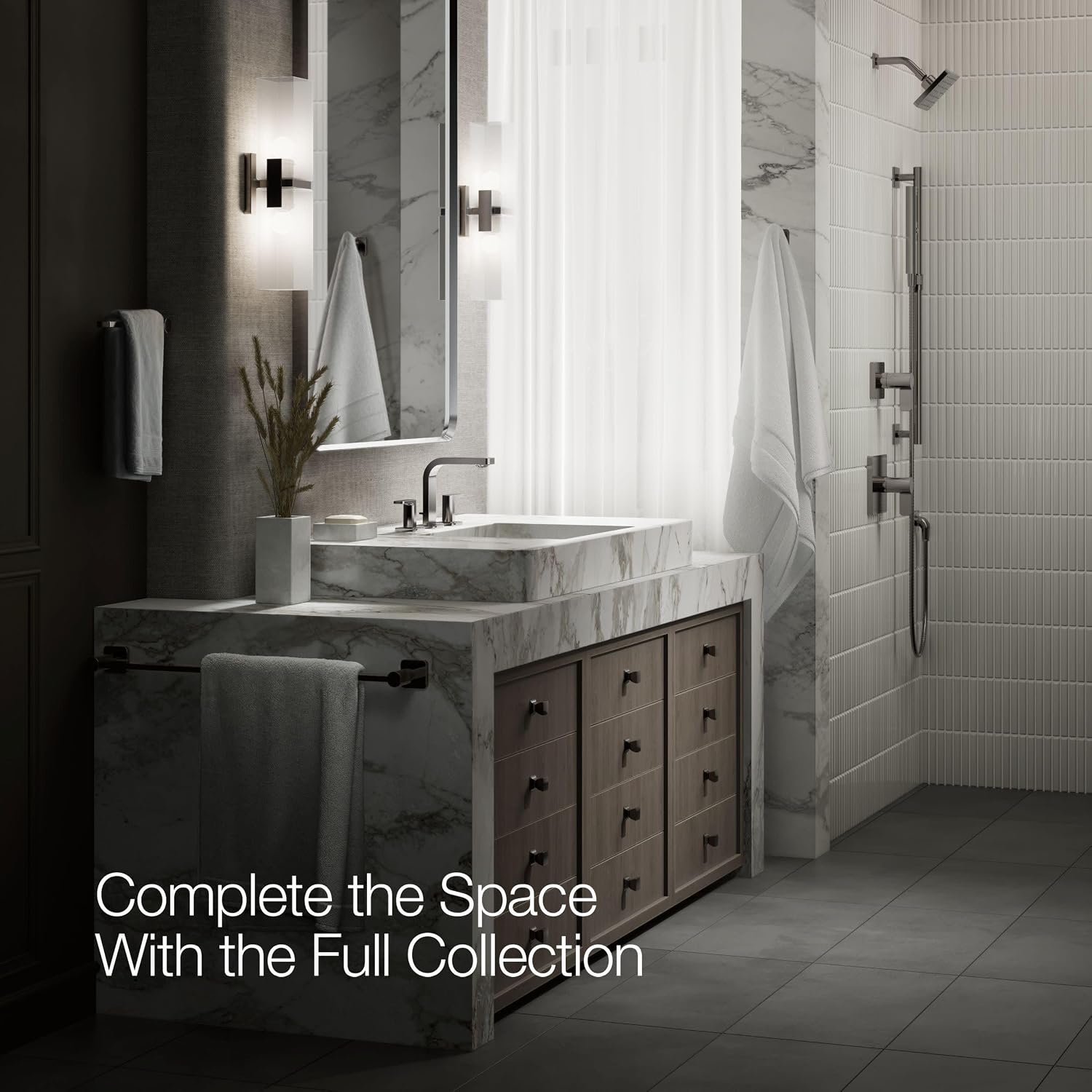 KOHLER K-23484-4K-TT PARALLEL® WS LAV FCT, LEVER 1.0 GPM, Vibrant Titanium