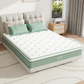 Novilla Twin Mattress, 10 Inch Hybrid Mattress in a Box, Gel Inflation Memory Foam with Pocket Coils Innerspring for a Cozy Night, Pillow Top Twin Size Mattresses, Medium Firm & Fit the Body's Curves