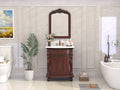 Hopkinton Bathroom Vanity with Stone top (White countertop, 30 inch)