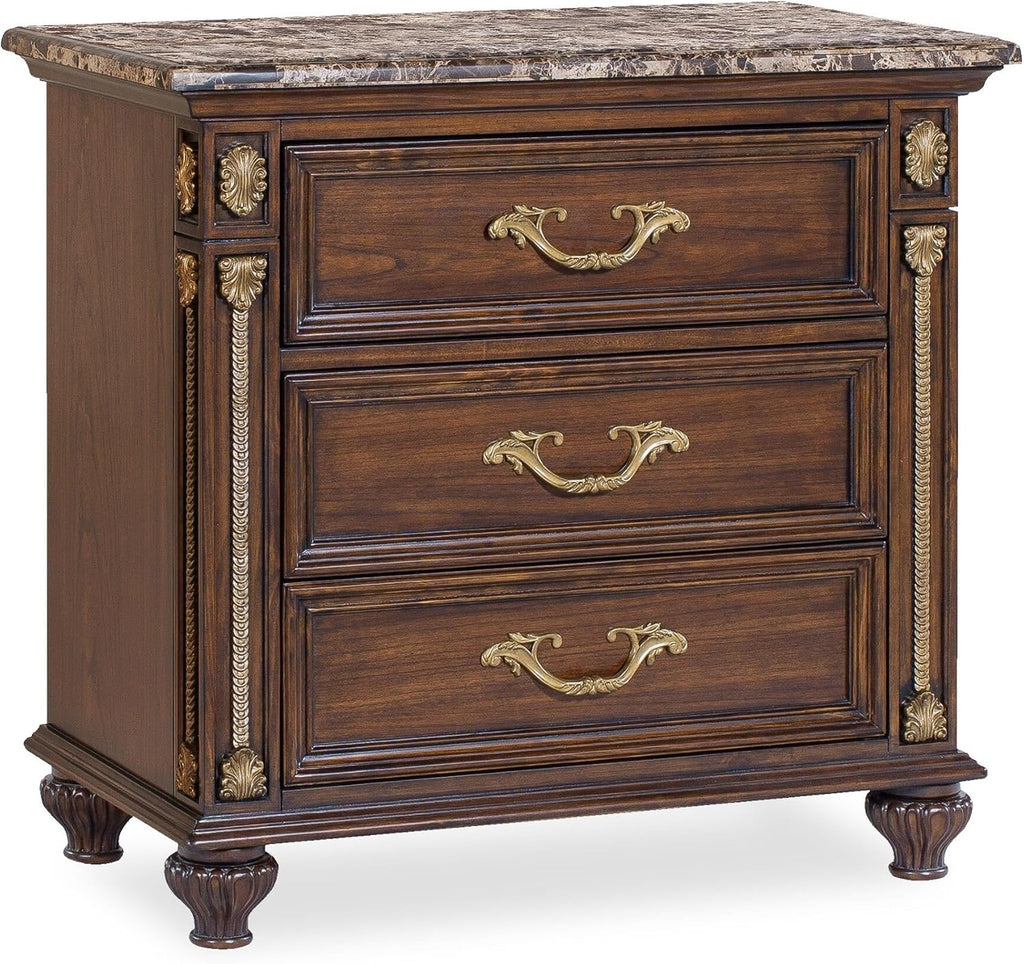 First of a Kind Marya Cherry Queen 5 Piece Bedroom Set
