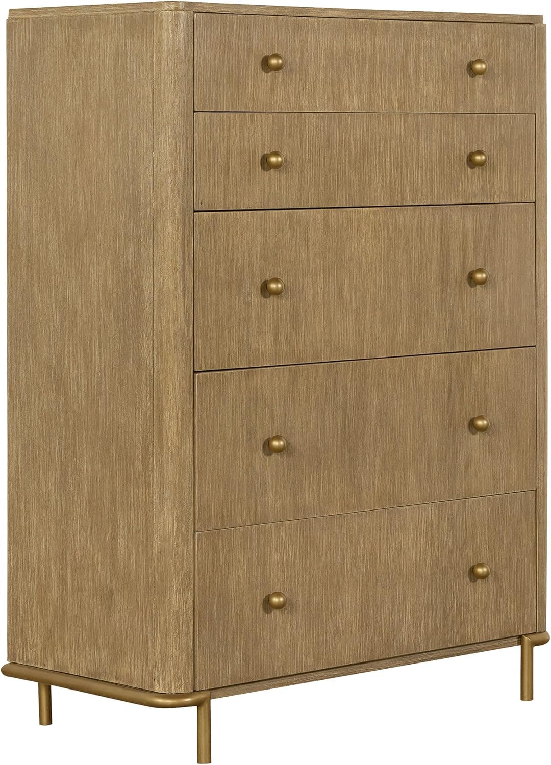 Coaster Home Furnishings Arini 5-Piece Eastern King Bedroom Set Cream and Sand Wash 224301KECRM-S5