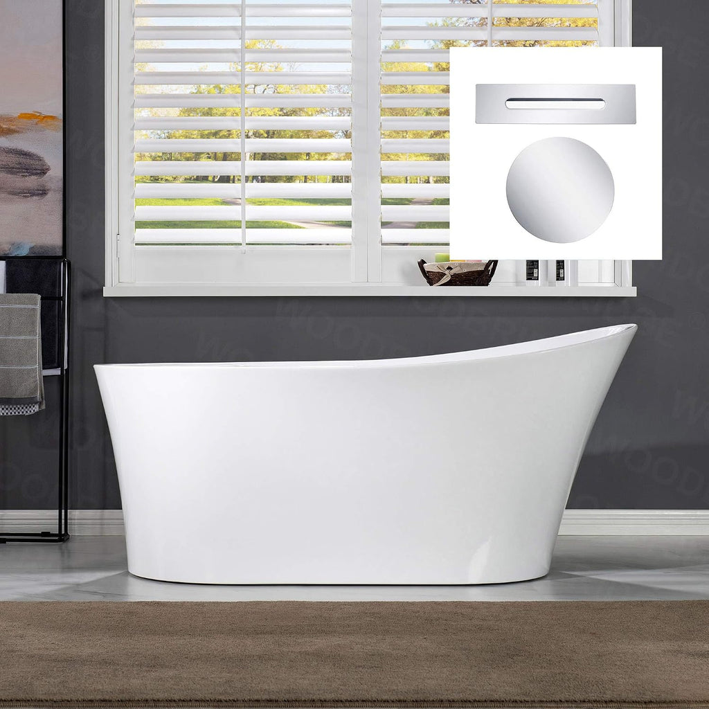 WOODBRIDGE B0084-C-Drain&O Bathtub, Chrome