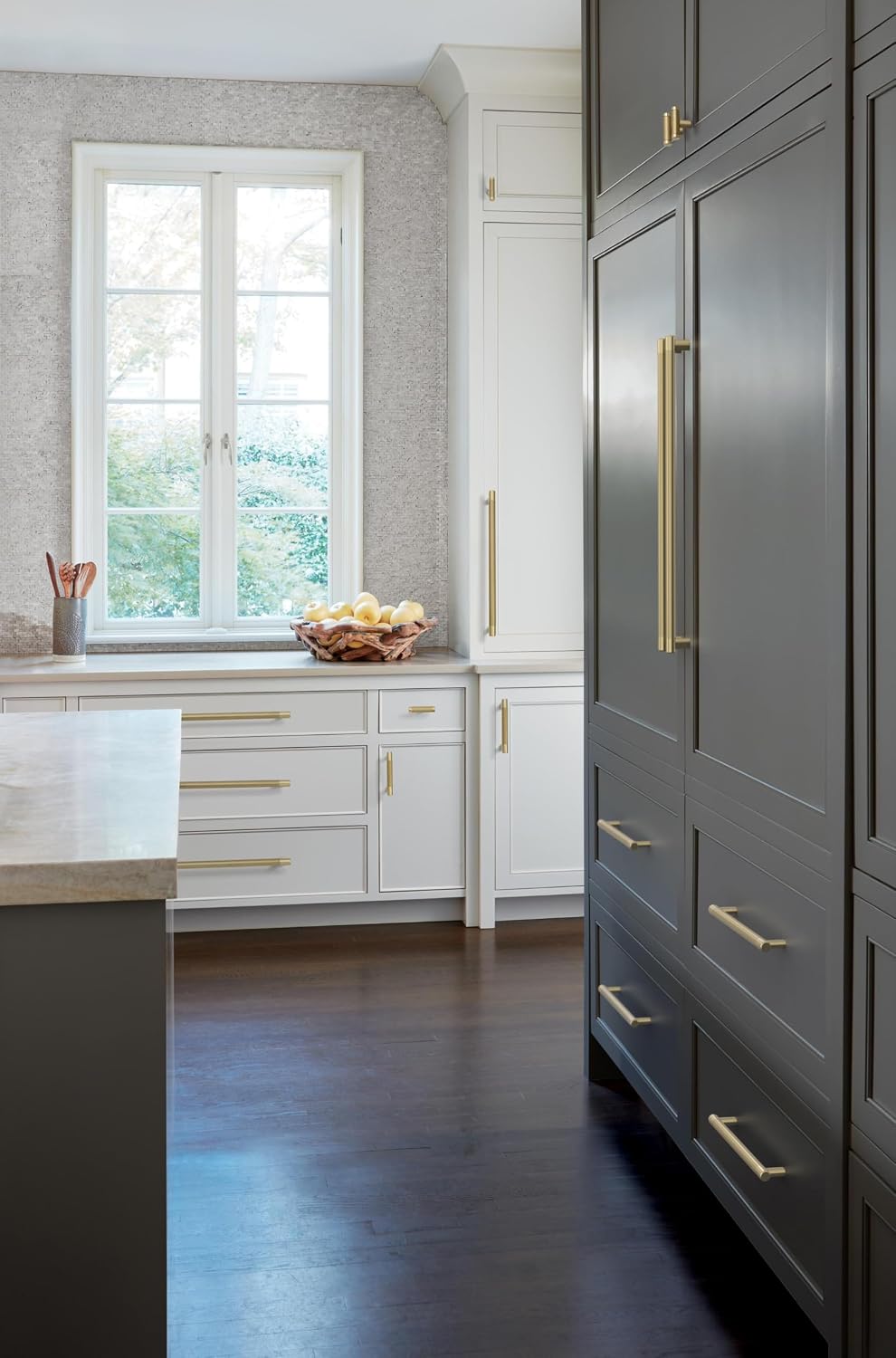 Amerock BP54070BBZ | Golden Champagne Appliance Pull | 12 inch (305mm) Center-to-Center Cabinet Handle | Bronx | Furniture Hardware