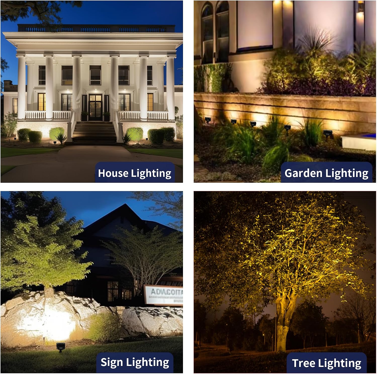 Gardenreet Outdoor Low Voltage LED Flood Lights - 12W 12V Landscape Wall Wash Lights, IP65 Waterproof Angle Adjustable Aluminum Brown Hardwired for Wall House Patio Backyard 6 Pack