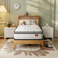Jacia House Twin Mattress 11.4 Inch Memory Foam Innerspring Independently Encased Coil Hybrid Mattress - Pillow Top Mattress in a Bag 75' L x 39' W