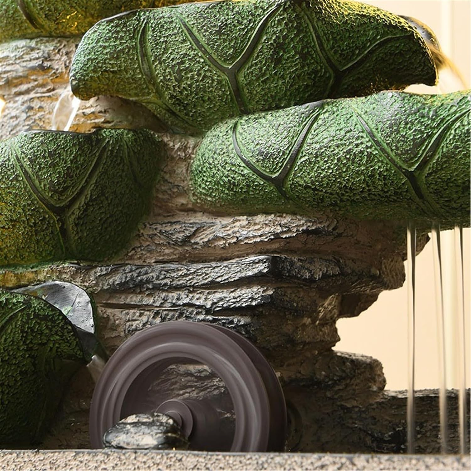 Tabletop Fountain Indoor Fountain, Chinese-Style Flowing Water Ornaments, Feature for Home Office Decor