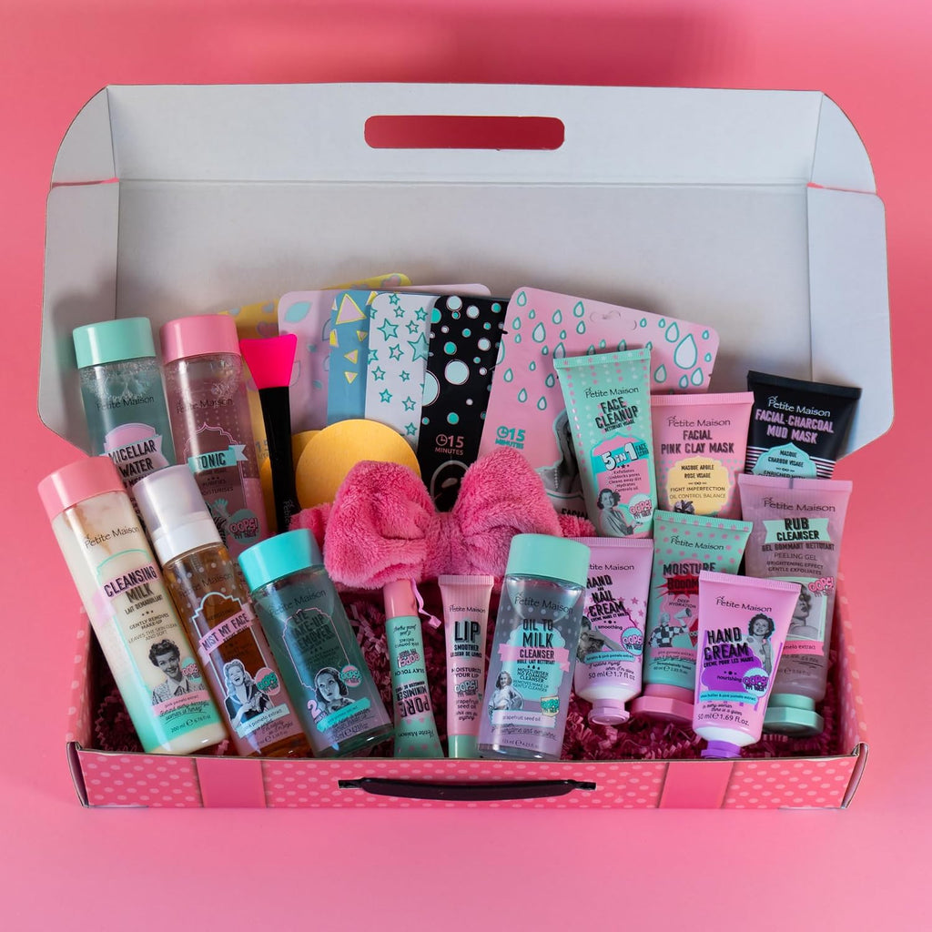 Luxury Spa Set - Skin Care Kit - Skin Care Gift Set - Skincare Box - Skin Care Baskets - Spa Day Kit - Spa Kit Women - Spa Gift Baskets - Birthday Gifts for Teen Girls - Beauty Gift Set - Facial Gifts
