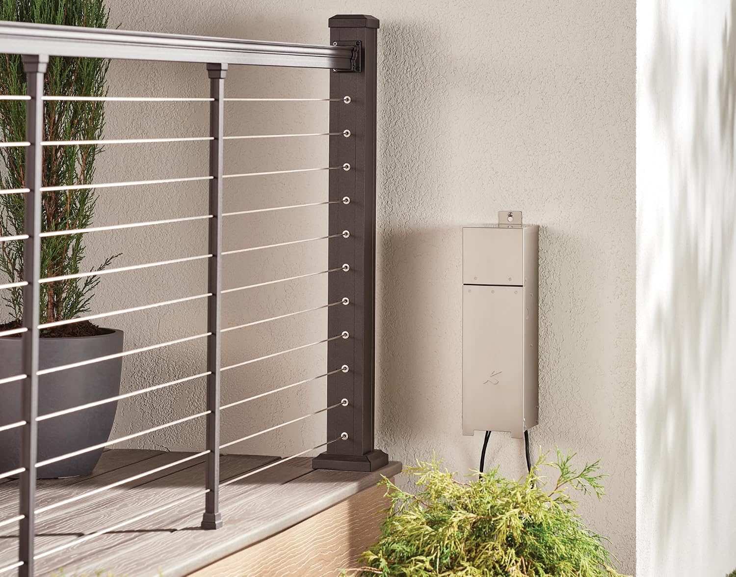 Kichler Pro Series Transformer 300W in Stainless Steel, Compact Outdoor Power Supply, 15PR300SS