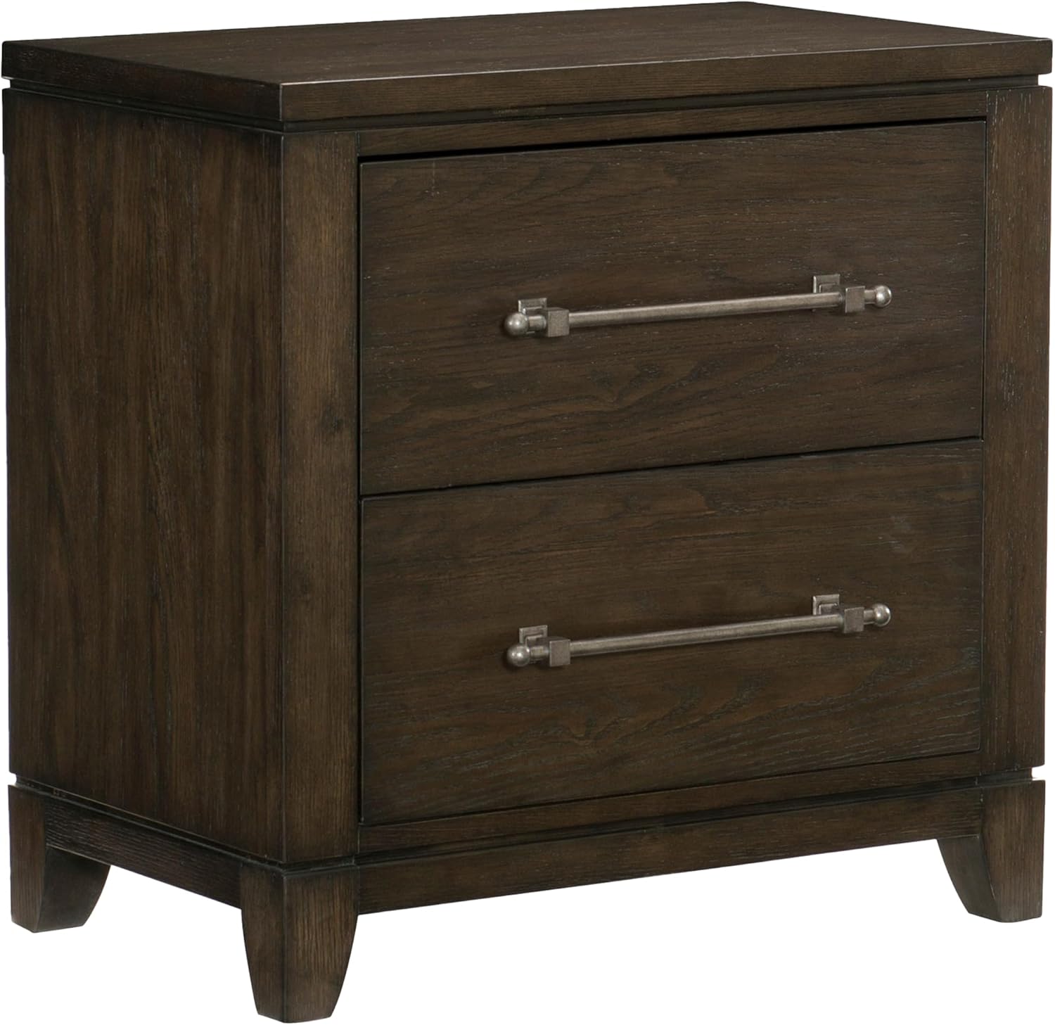 Benzara Gia Four Pc Queen Bedroom Set- Accents on Headboard- Wood- Modern Style
