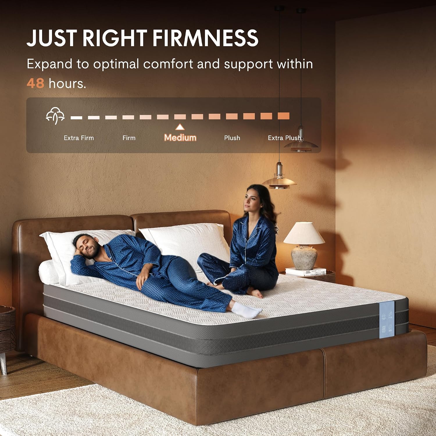FLEXISPOT BF21Q Adjustable Bed Frame with 10 Inch Queen Size Gel Memory Foam Mattress, Viscose from Bamboo, Medium Firm, Certi-PUR & Oeko-TEX Certified, Bonus 4-Piece Queen Sheet Set Included.