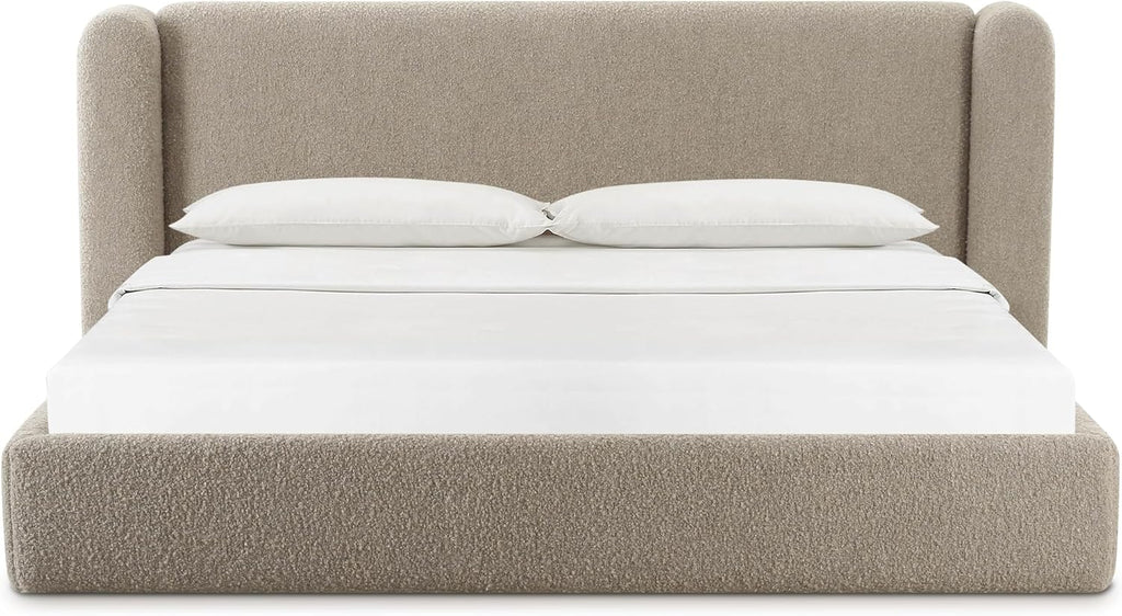Tov Furniture Babette Tan Boucle Queen Bed
