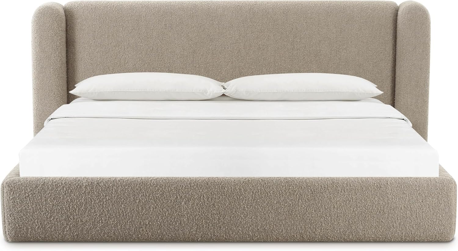 Tov Furniture Babette Tan Boucle Queen Bed