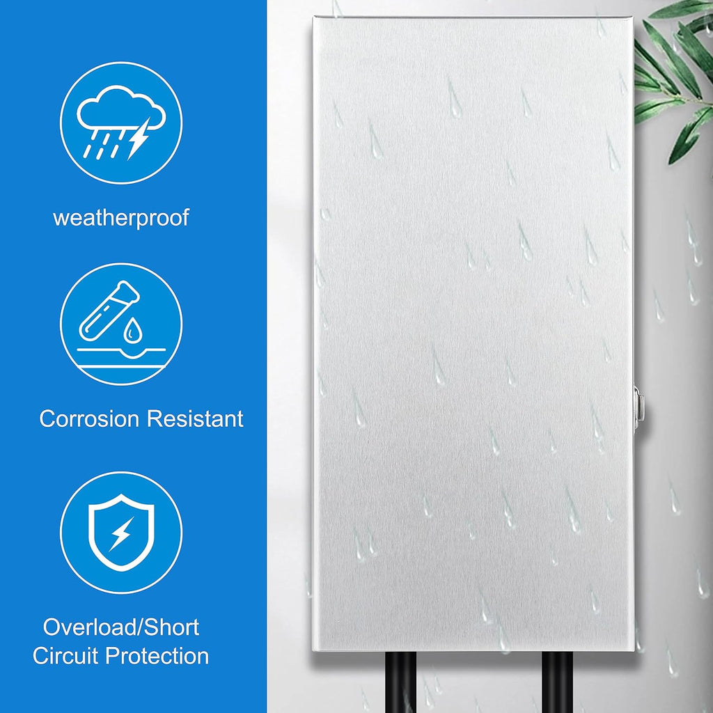 300W Low Voltage Landscape Transformer, Outdoor Transformer with Multiple Taps,Suitable for Road, Spotlight and Outdoor Landscape Lighting- ETL Certified (120V AC to 12V/13V/14V/15V AC)
