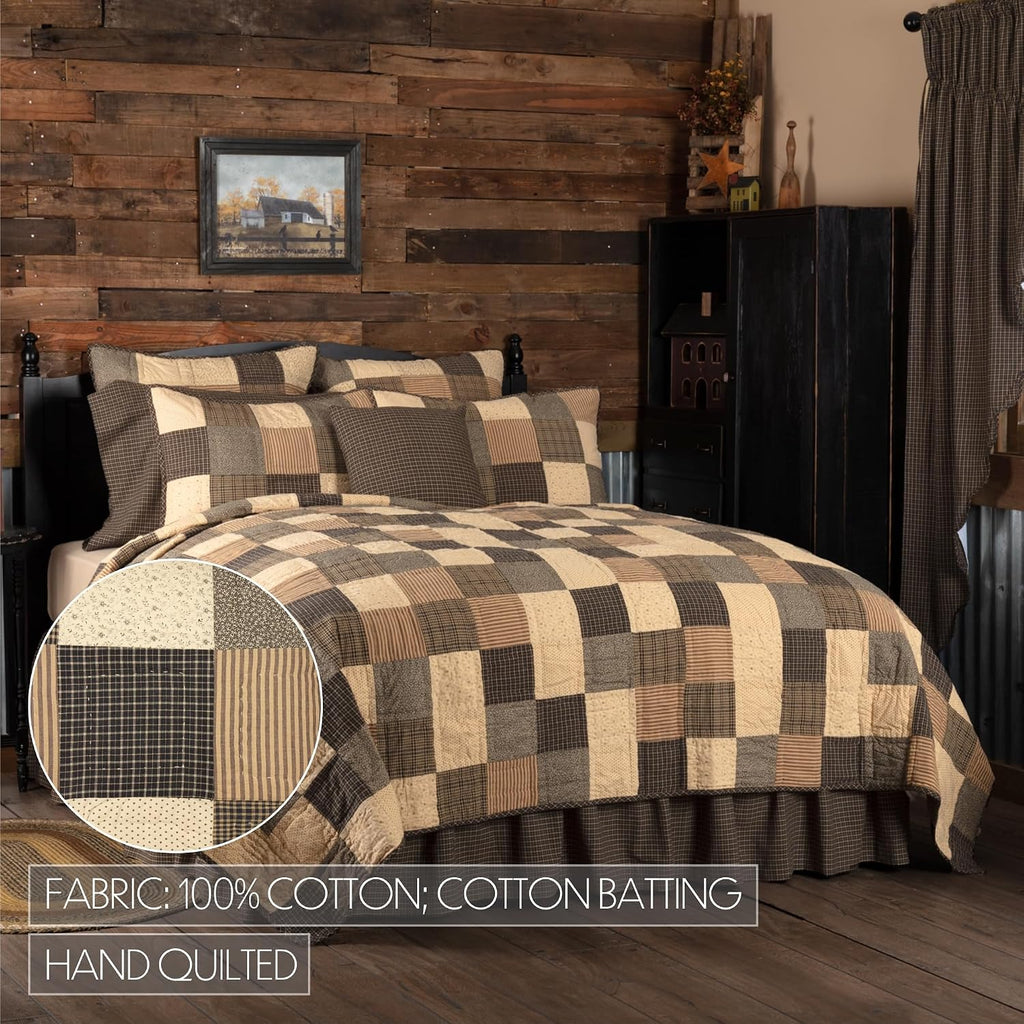 VHC Brands Kettle Grove 5 Piece Twin Quilt Set (1 Twin Quilt, 2 Standard Shams, 2 Standard Pillowcase)