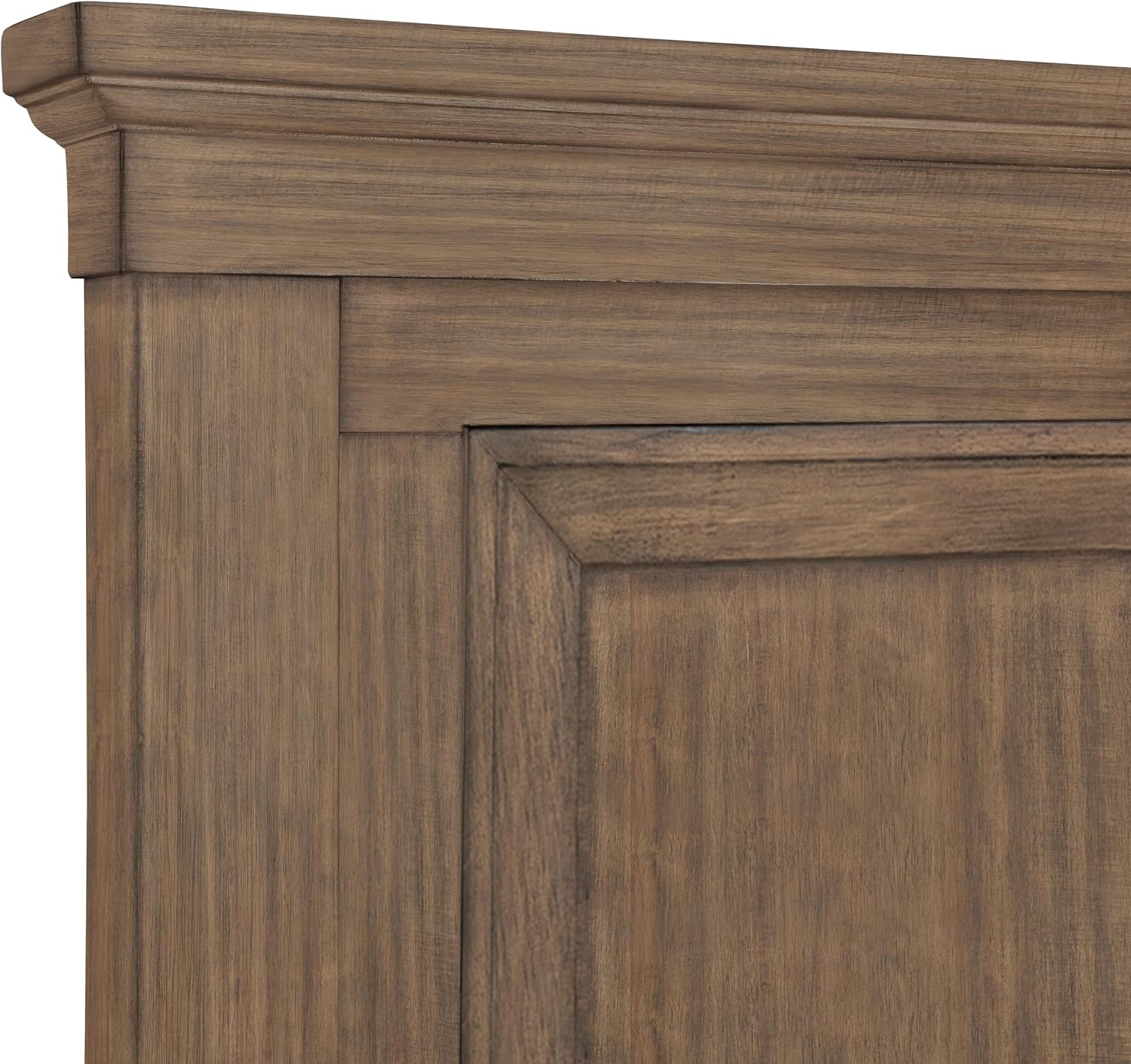 New Classic Furniture Mariana 5-Piece Wood King Bedroom Set with 2 Nightstands, Vintage Mocha