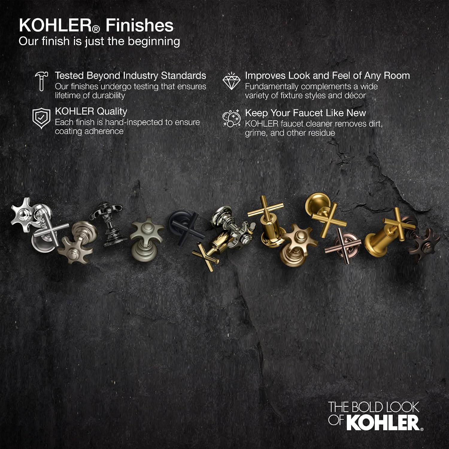 KOHLER K-33151-BN Bathroom Sink Clicker Drain w/o Overflow, Premium Metal, Corrosion Resistant, Vibrant Brushed Nickel