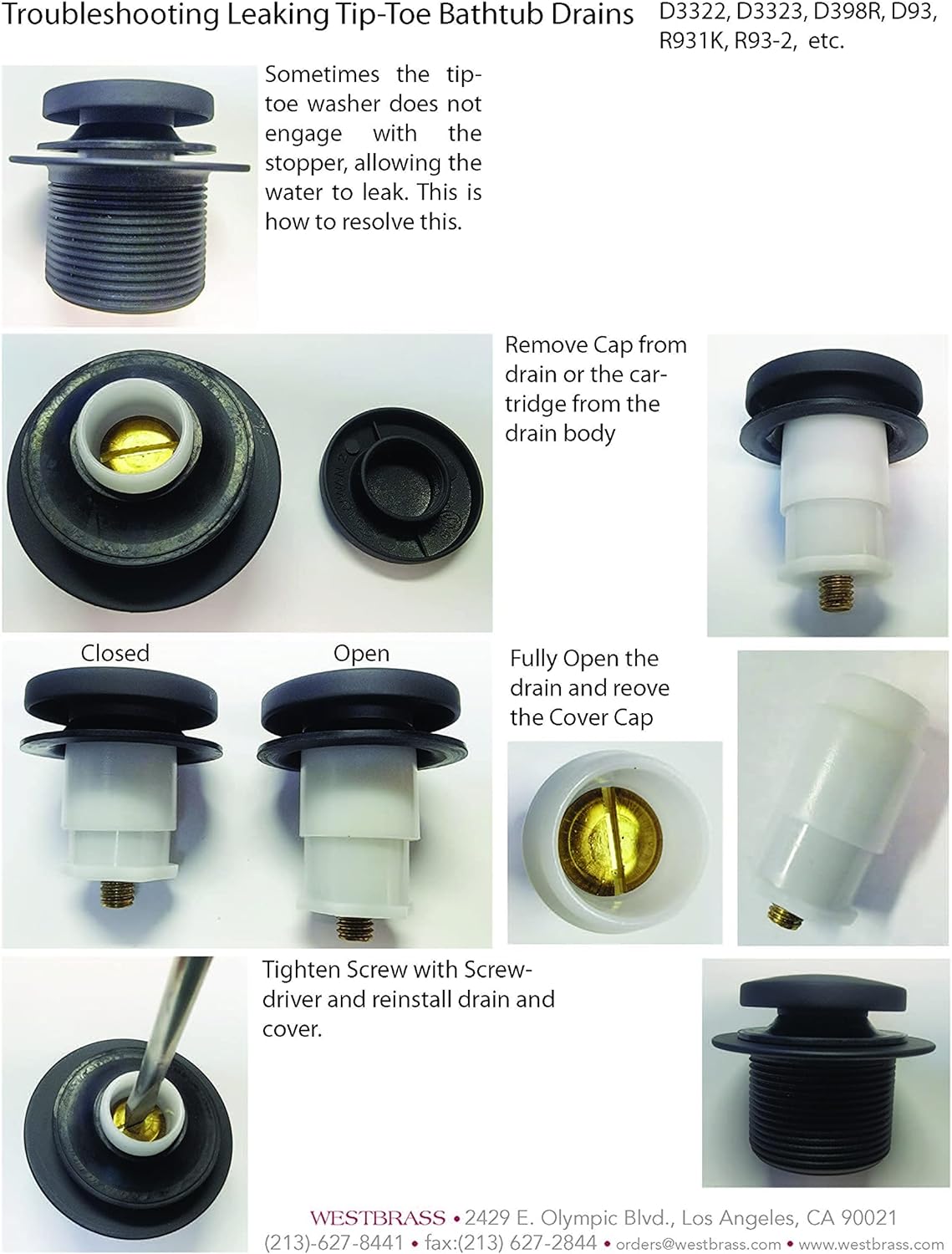 Westbrass Tip Toe Sch. 40 ABS Plumber's Pack with Two-Hole Elbow, Matte Black, D534-62