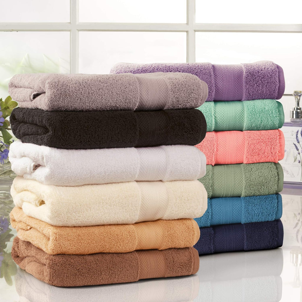Superior Turkish Cotton 9-Piece Towel Set, 3 Bath, 3 Hand, 3 Face Towels for Home, Bathroom Essentials, Hotel, Resort, Spa, Shower, Adult, Kids, Airbnb, Plush, Soft, Apartment, White