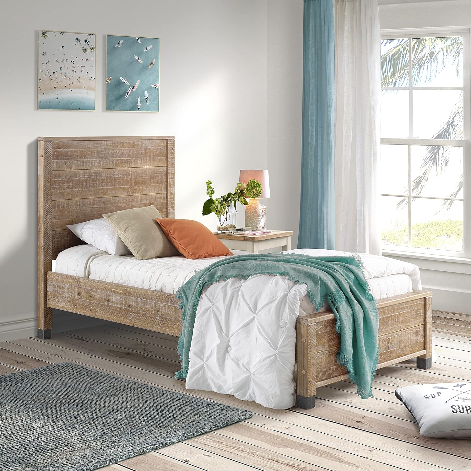 Camaflexi Baja Platform Bed (Twin, Brown)