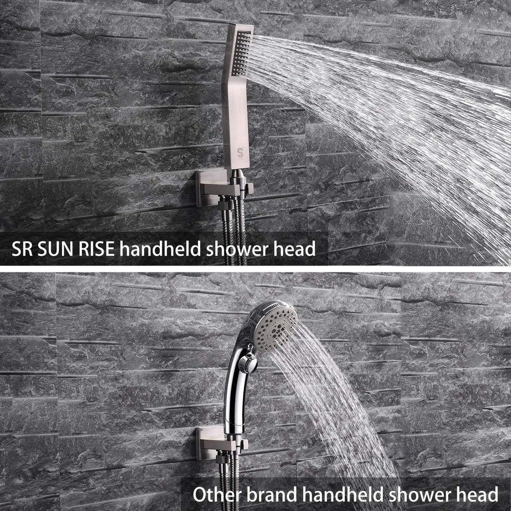 Shower Faucet Set and Shower System with Tub Spout