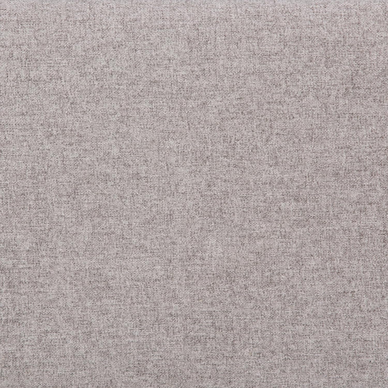SIMPLIHOME Waverly Tufted Ottoman Bench - 48 inch Wide Upholstered Linen Look Fabric Rectangle Footstool Ottoman in Cloud Grey, Traditional Bench for Bedroom, Entryway or Living Room with Carved Legs